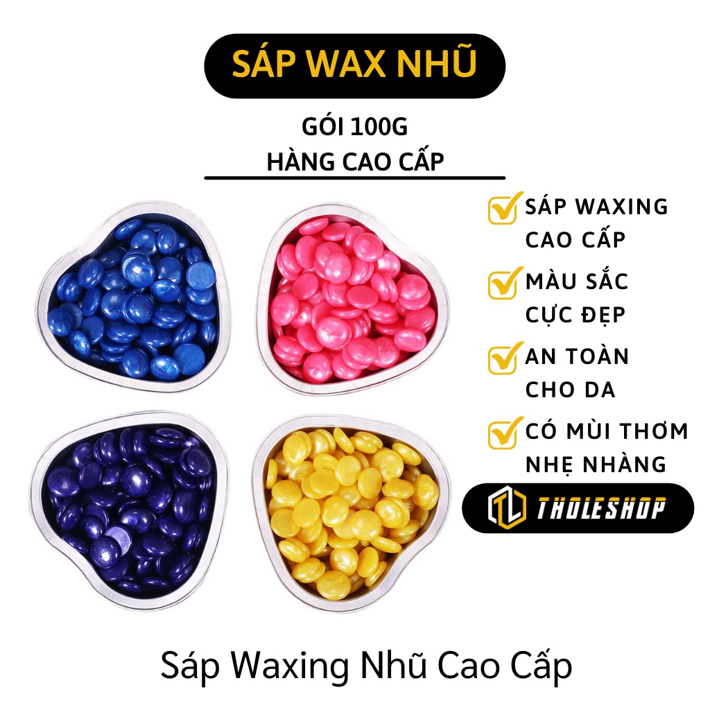 Sáp Waxing Nhũ Cao Cấp - Sáp Wax Lông Kim Tuyến Gói 100g Wax Toàn Thân 1036
