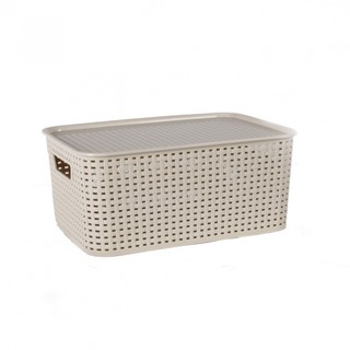 Combo 2 Giỏ L Đựng Đồ giả mây phong cách Hàn Quốc