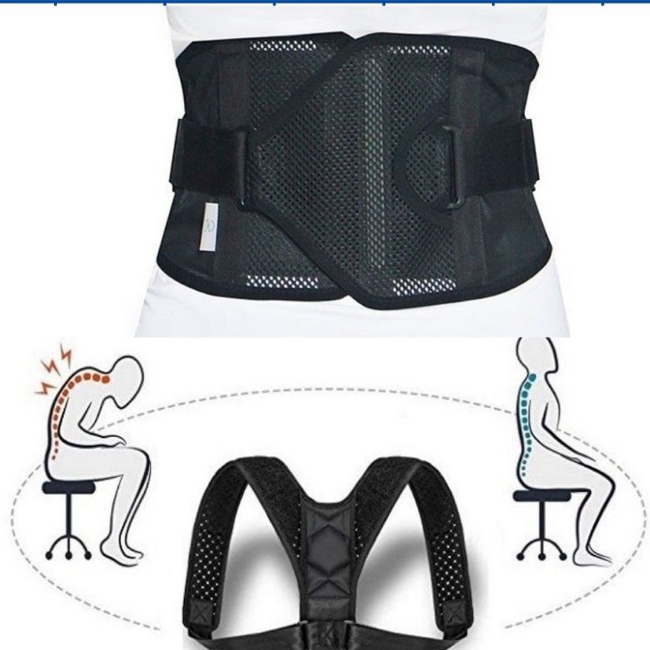 (𝗖𝗢𝗠𝗕 Đai Lưng Cột Sống , Áo Chống Gù Hỗ Trợ Điều Trị Thoát Vị Đĩa Đêm, Đau Lưng