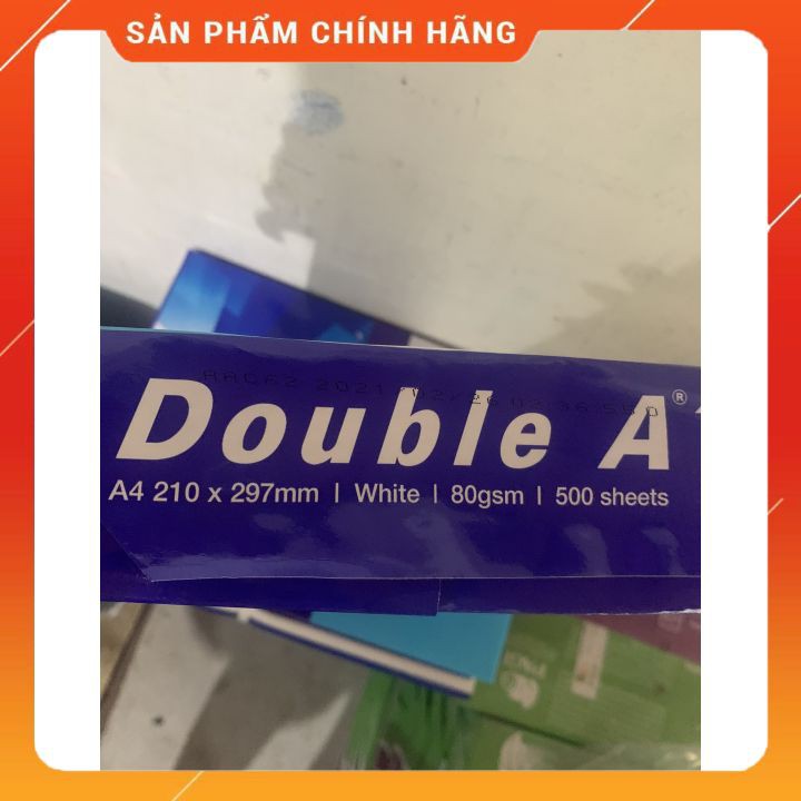 Giấy in A4 Double A ĐL 80 msg 500 tờ/Ram