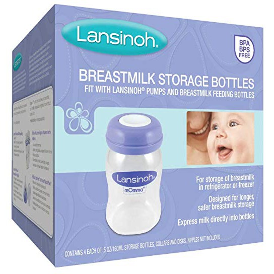 Bình trữ sữa lansinoh 160ml [bình ko kèm núm][giá cho 1 bình