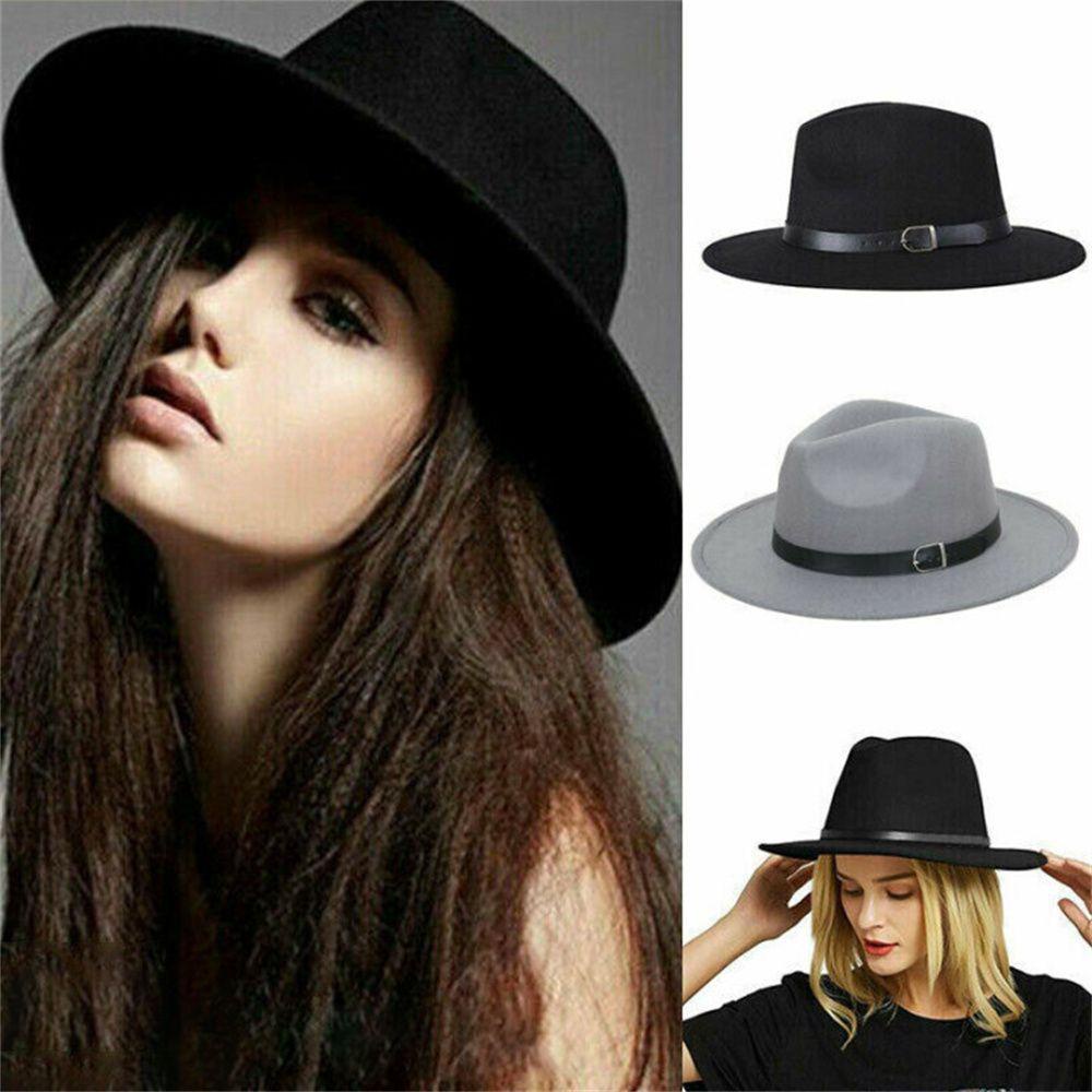 Mũ Fedora Rộng Vành Có Thắt Lưng