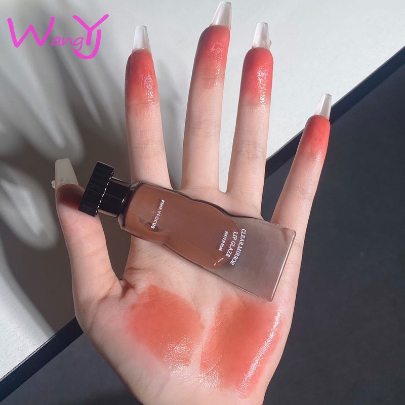 Son Bóng Dạng Bùn Trong Suốt Lâu Trôi Không Dễ Phai Màu Thương Hiệu PinkyFocus
