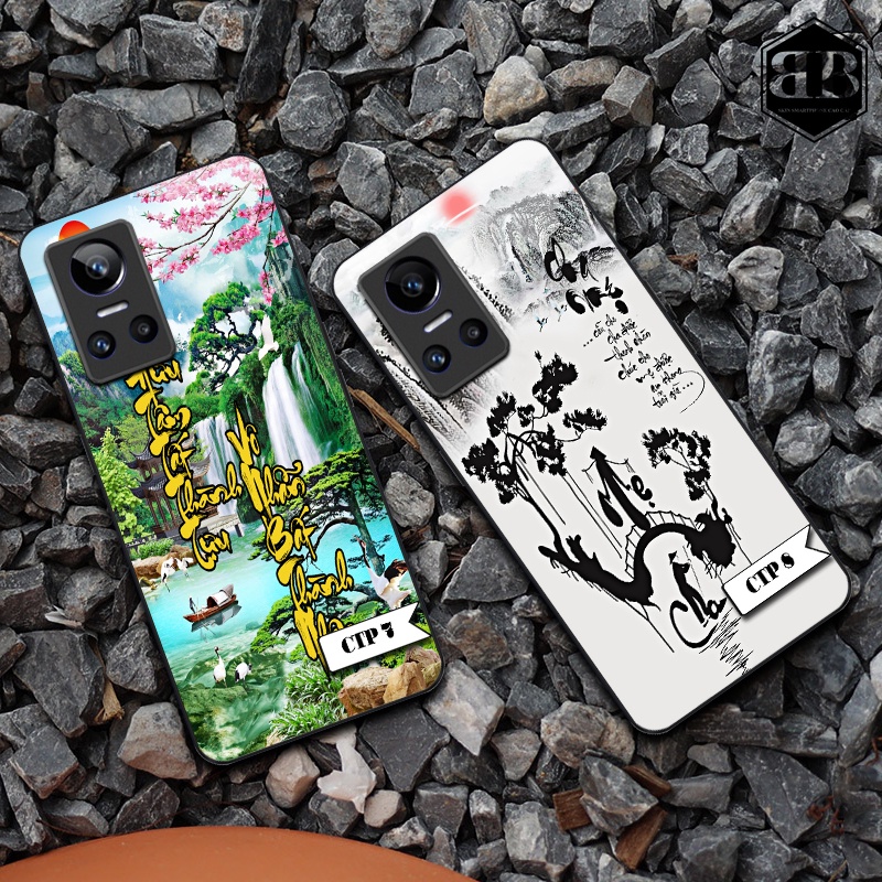 Ốp lưng kính cường lực Realme GT Neo 3 chữ thư pháp