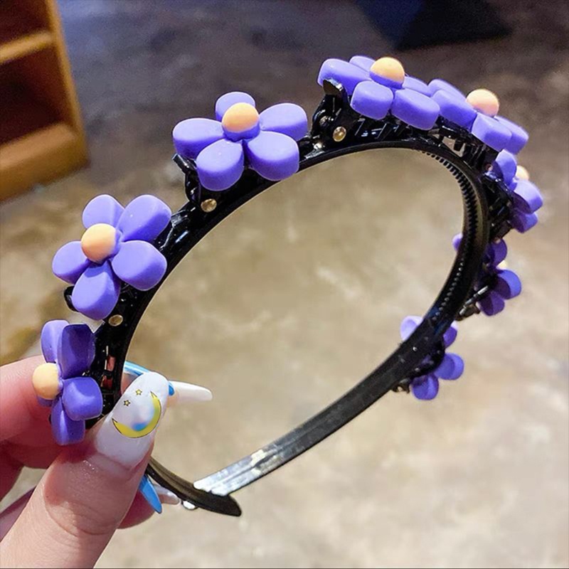 Băng Đô Cài Tóc Hai Lớp Họa Tiết Hoạt Hình Xinh Xắn