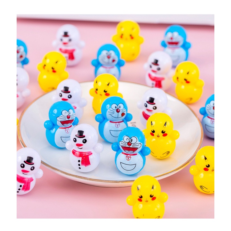 Đồ Chơi Lật Đật Mini Hình Mèo Máy Doraemon Vui Nhộn Cho Bé