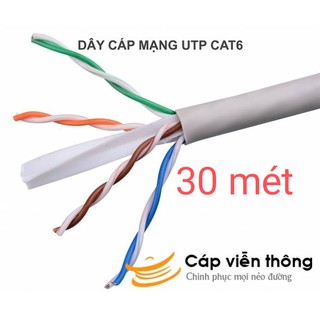 Dây Cáp Mạng Cat 6 Ensoho bấm sẵn 2 đầu dài 30 mét