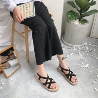 SANDAL ĐẾ CÓI QUAI CHÉO