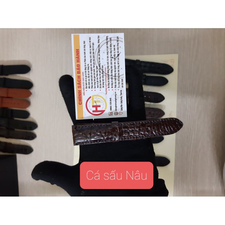 Dây Đồng Hồ Dây Da Cá Sấu Thật 100% Đặt Xưởng Làm