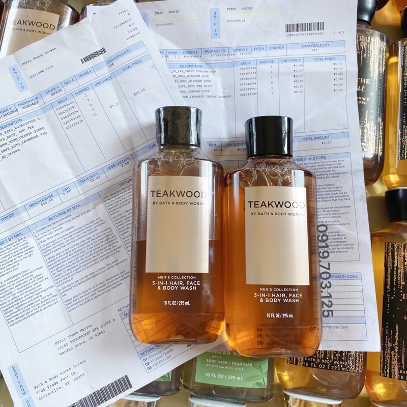 Sữa tắm gội Nam 3 in 1 Bath and Body Works - Bill Us