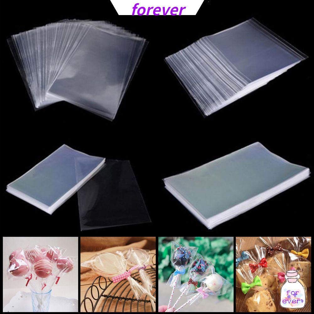 Set 100 Túi Đựng Kẹo Bằng Nhựa Opp Trong Suốt Có Nhiều Màu Sắc Để Lựa Chọn