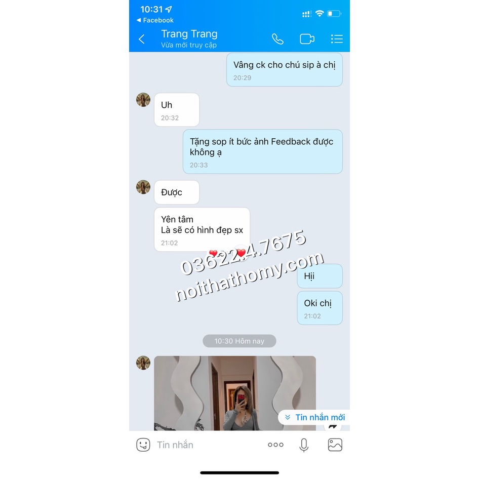 Gương lượn sóng viền màu trắng 70x 1m7