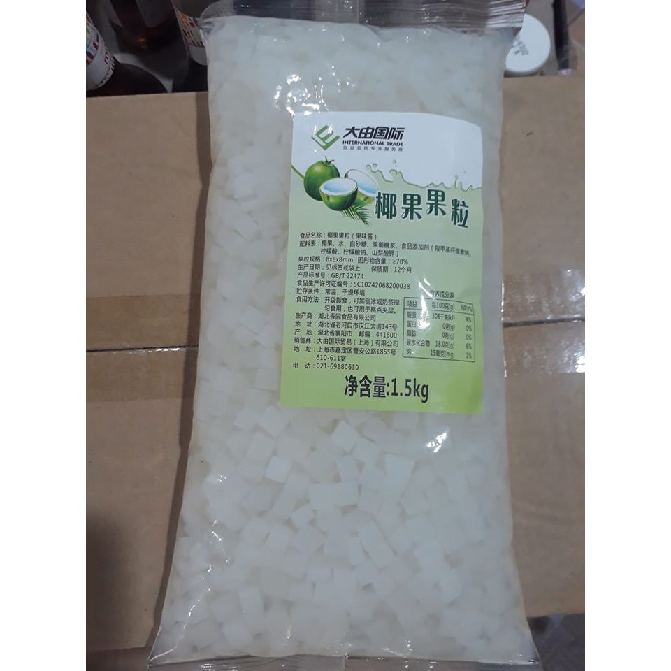 [GIÁ SỈ] thạch dừa giòn ngon gói 1.5kg.