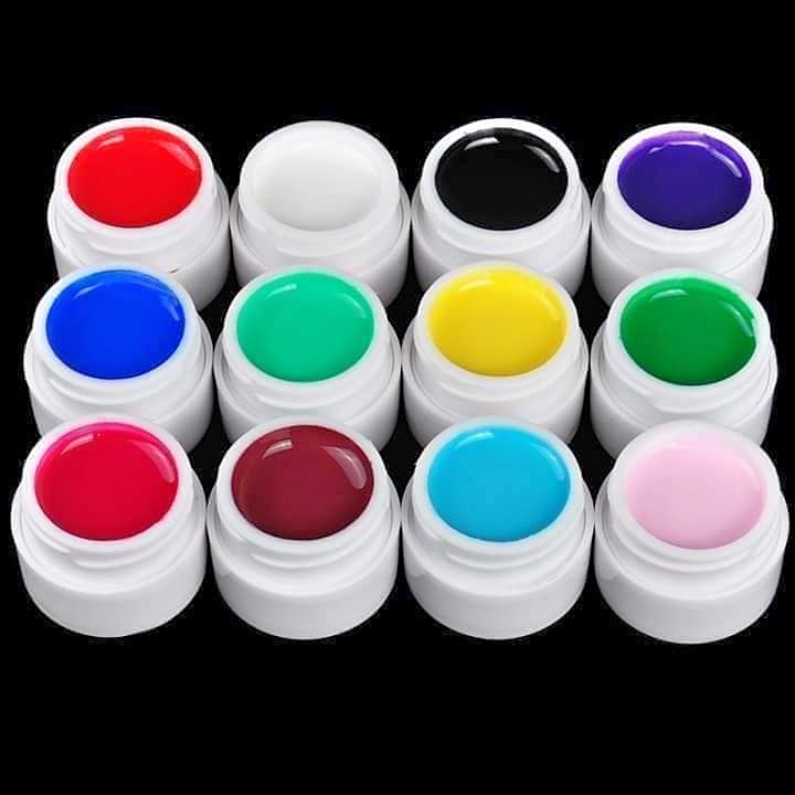 Set gel vẽ/ Painting gel 12 màu siêu đặc chuyên dụng ngành nail