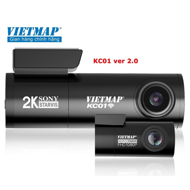 VIETMAP KC01 v.2 Camera hành trình Cảnh Báo Giao Thông ver 2.0 Cảm biến 2K Sony Starvis - Hàng chính hãng Bảo hành 12th