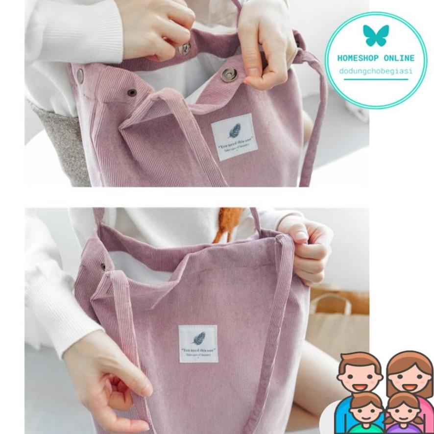 Túi Tote Vải Nhung You Need This One Phong Cách Hàn Quốc HSTX002