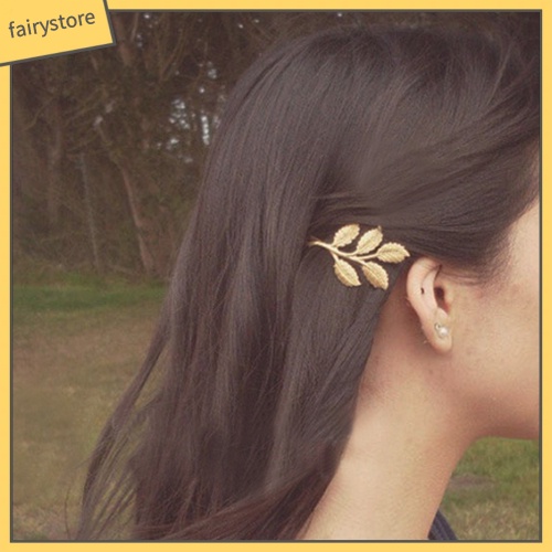 Kẹp tóc hình chiếc lá thời trang nữ tính
