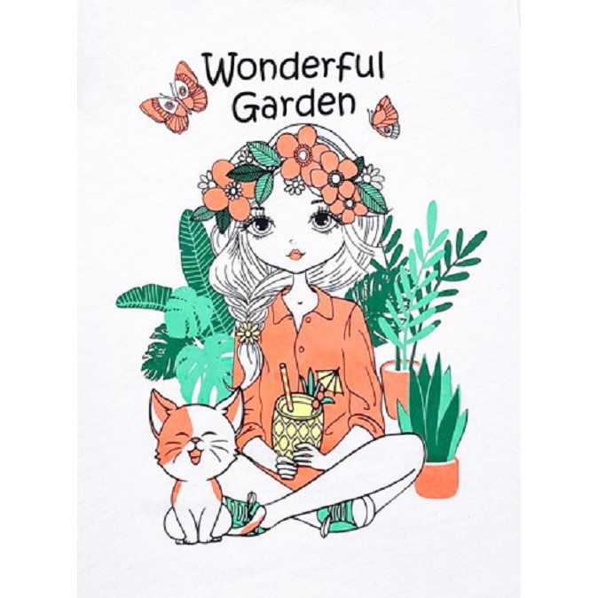 Áo kiểu bé gái Wonderfull Garden M.D.K - chất liệu cotton mềm mại, thoáng mát