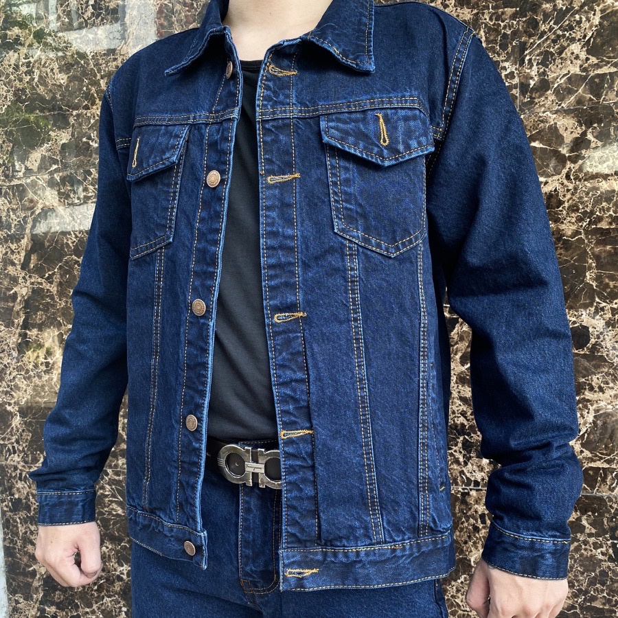Áo khoác jeans nam trung niên chất vải VNXK AK51
