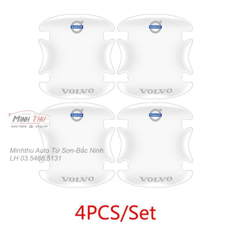 (Volvo) Bộ 10 Miếng Dán Silicon Chống Xước Hõm Cửa, Tay Nắm Cửa và Gương Xe Volvo