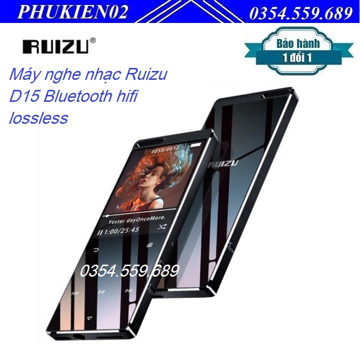 Máy nghe nhạc Ruizu D15 Bluetooth hifi lossless