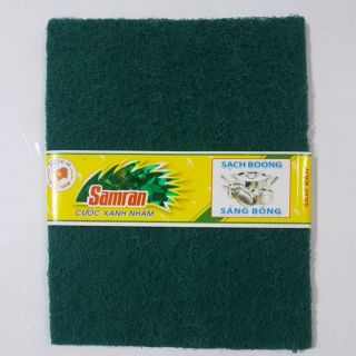 Set 2 miếng cước rửa chén xanh nhám lớn Samran