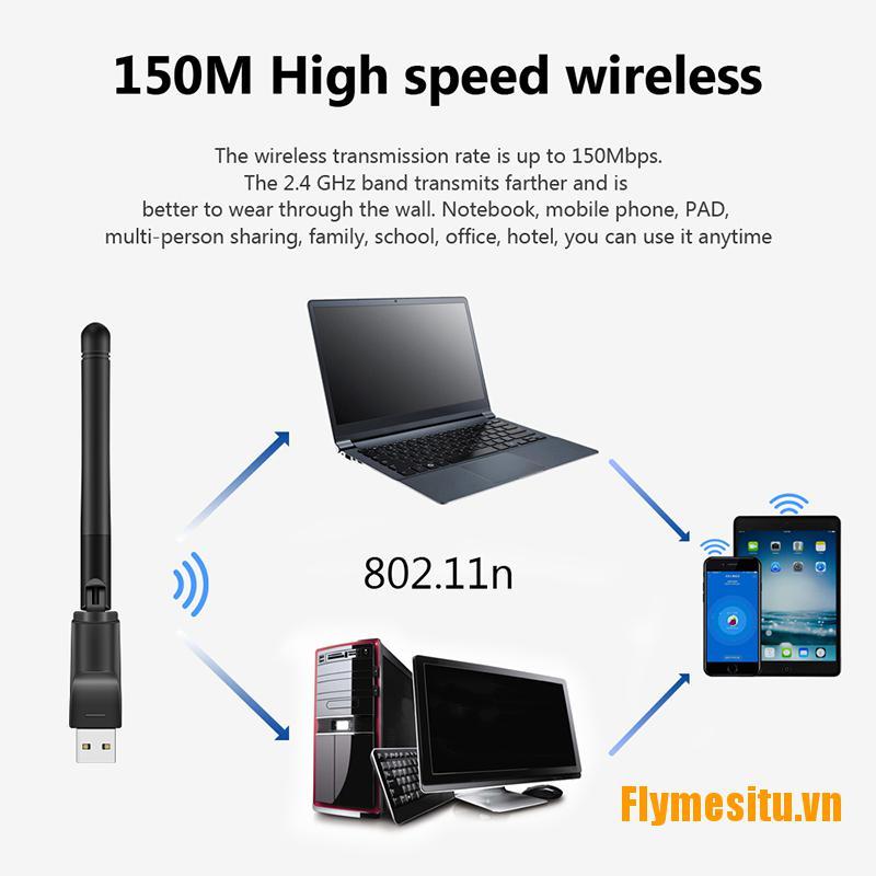 Usb Wifi 150mbps 2.4 Ghz Anten Usb 802.11n / G / B