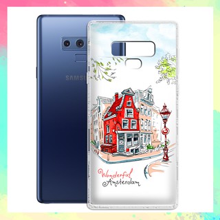 Ốp lưng Samsung Galaxy Note 9 in họa tiết du lịch các nước tranh phong cảnh mùa hè - 01063 Silicone Dẻo