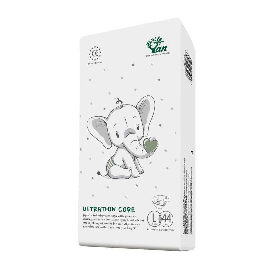 Tã bỉm dán/quần Angel YAN Ultrathin core đủ size NB60, S56, M48, L44, M42, L38, XL36, XXL34, XXXL32