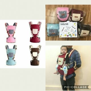 Địu ngồi Baby Lab nhiều tư thế, ảnh thật