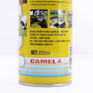 Vệ sinh nội thất ô tô đa năng dạng bọt Foam Cleaner Camel mầu vàng 650ML Mitauto