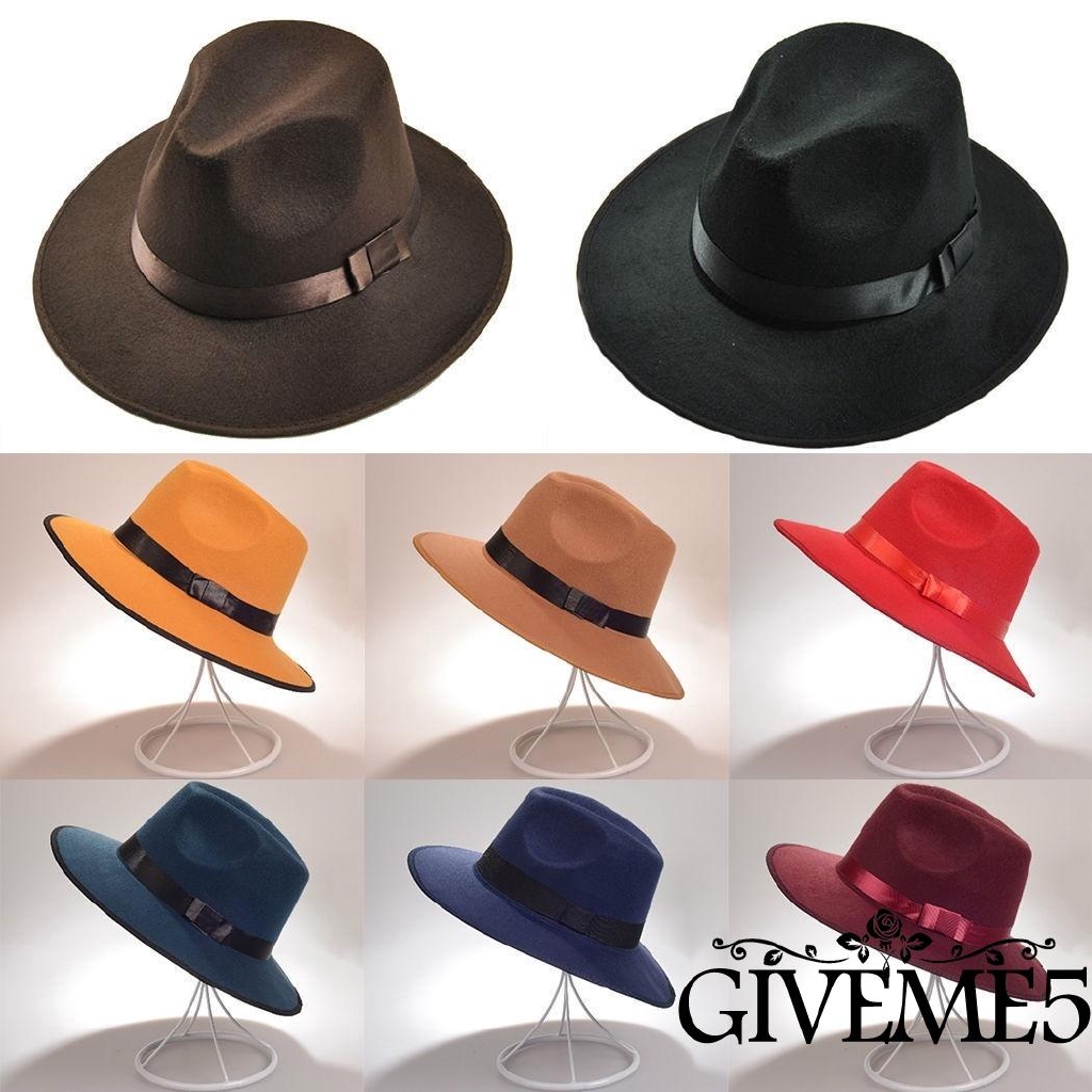 Nón phớt phong cách cổ điển thời trang Unisex