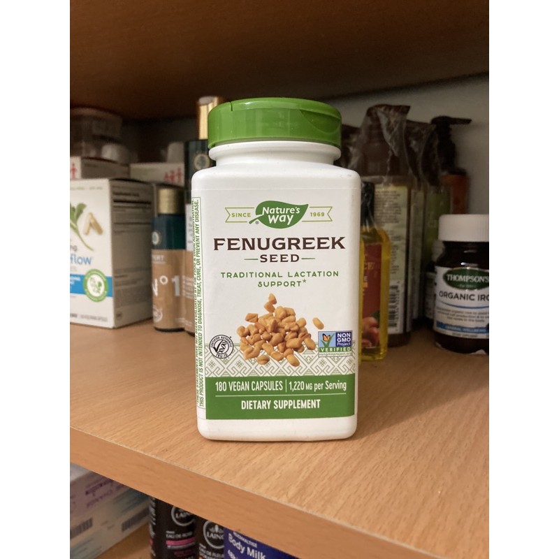 Viên lợi sữa cỏ cà ri Fenugreek Nature’s Way 180 viên