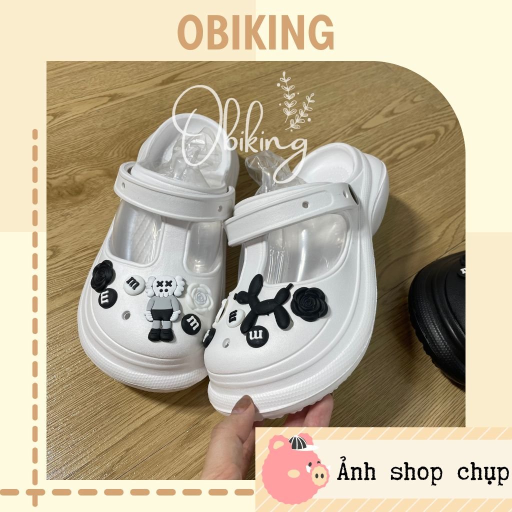 Dép cross sandal tăng chiều cao 5cm siêu nhẹ, tặng kèm bộ sticker lạc đà siêu sinh