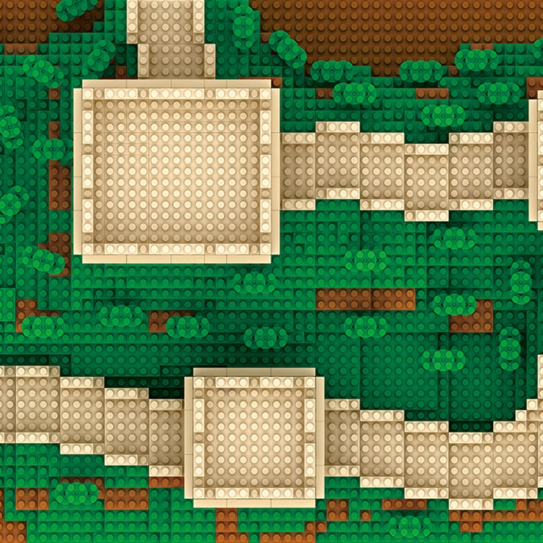 Xếp hình lego hình Vạn Lý Trường Thành - Đồ chơi lắp ráp rèn luyện trí thông minh - Sunny