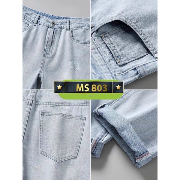 Quần Jean Baggy Nam Rách Cá Tính Chất Đẹp Dể Phối Đồ