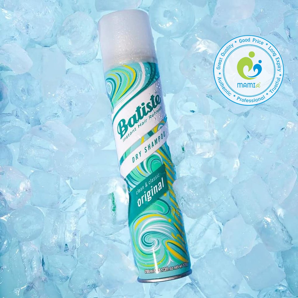 Dầu gội đầu khô  giúp tóc sạch bồng bềnh cho người từ 18 tuổi trở lên Batiste Dry Shampoo, UK