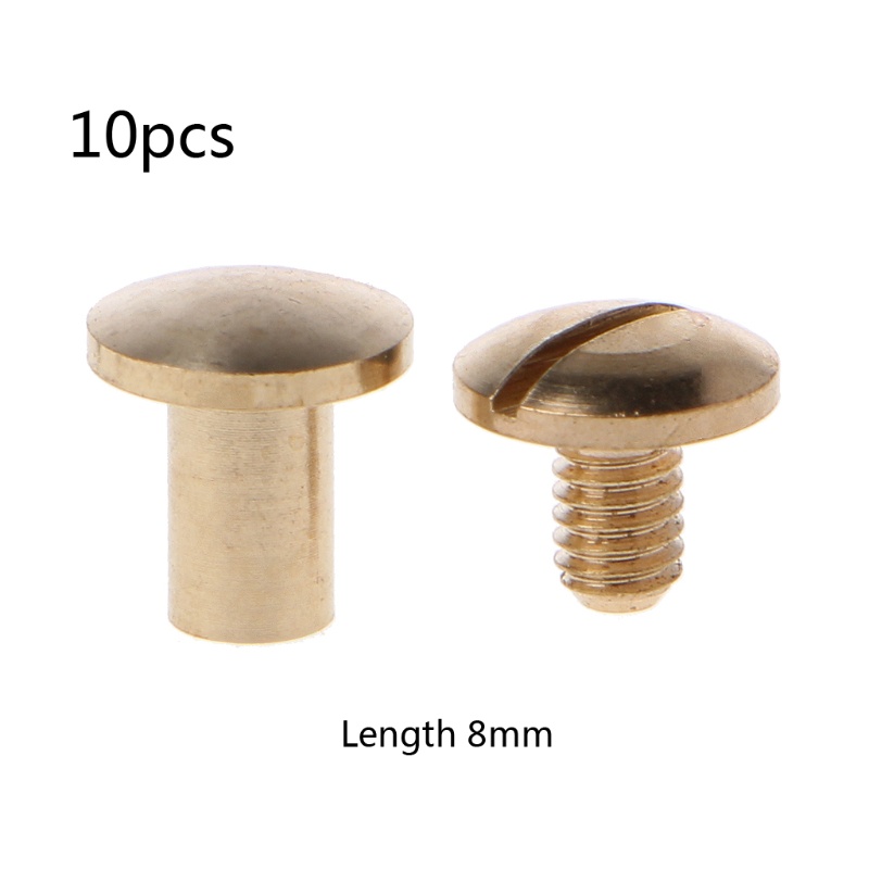 Set 10 Cặp Ốc Vít Đục Lỗ Thắt Lưng Da Chuyên Dụng