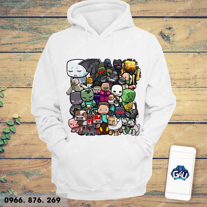 Áo nỉ MINECRAFT theo yêu cầu | BigBuy360 - bigbuy360.vn