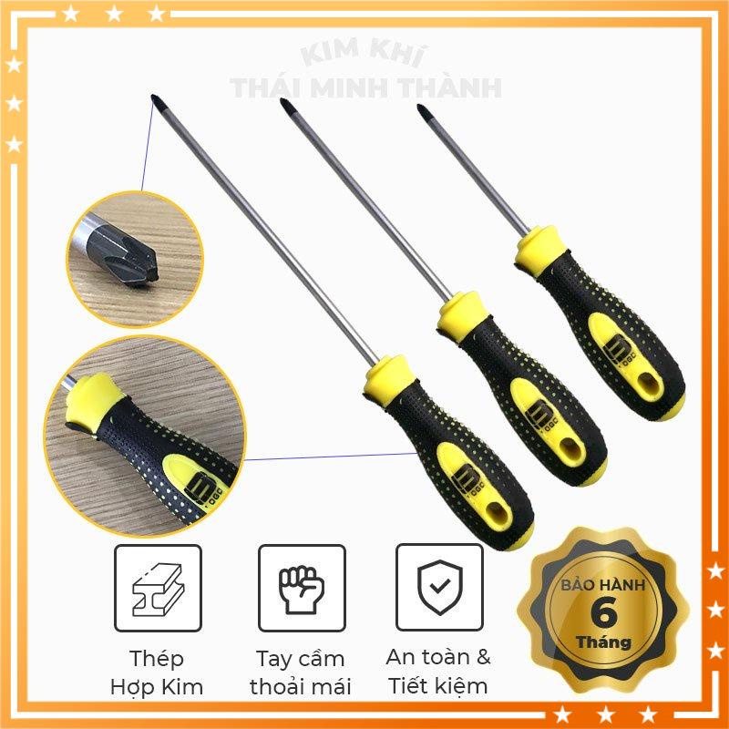 Tua vít Bogo 6 inch (2 cạnh - 4 cạnh) 100/150/200mm - Sử dụng vật liệu thép hợp kim độ cứng cao, nhẹ và chịu lực tốt