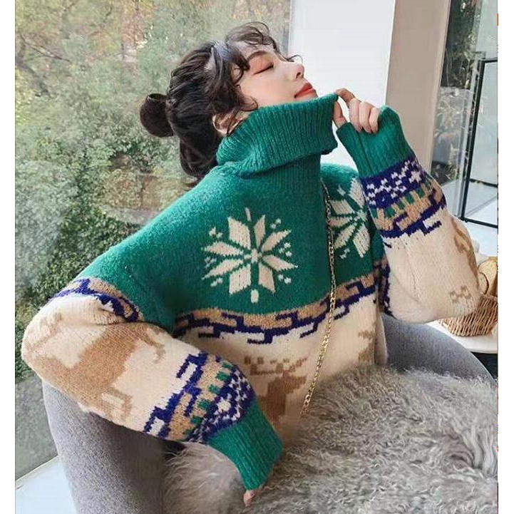 Áo cổ lọ thời trang thu đông phong cách hàn quốc cho nữ  | BigBuy360 - bigbuy360.vn