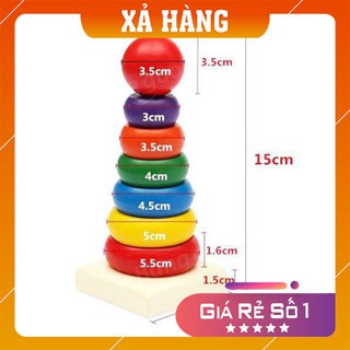 [XẢ HÀNG GIÁ GỐC] Đồ chơi Bộ Xếp Tháp Cầu Vồng (Cỡ Đại)