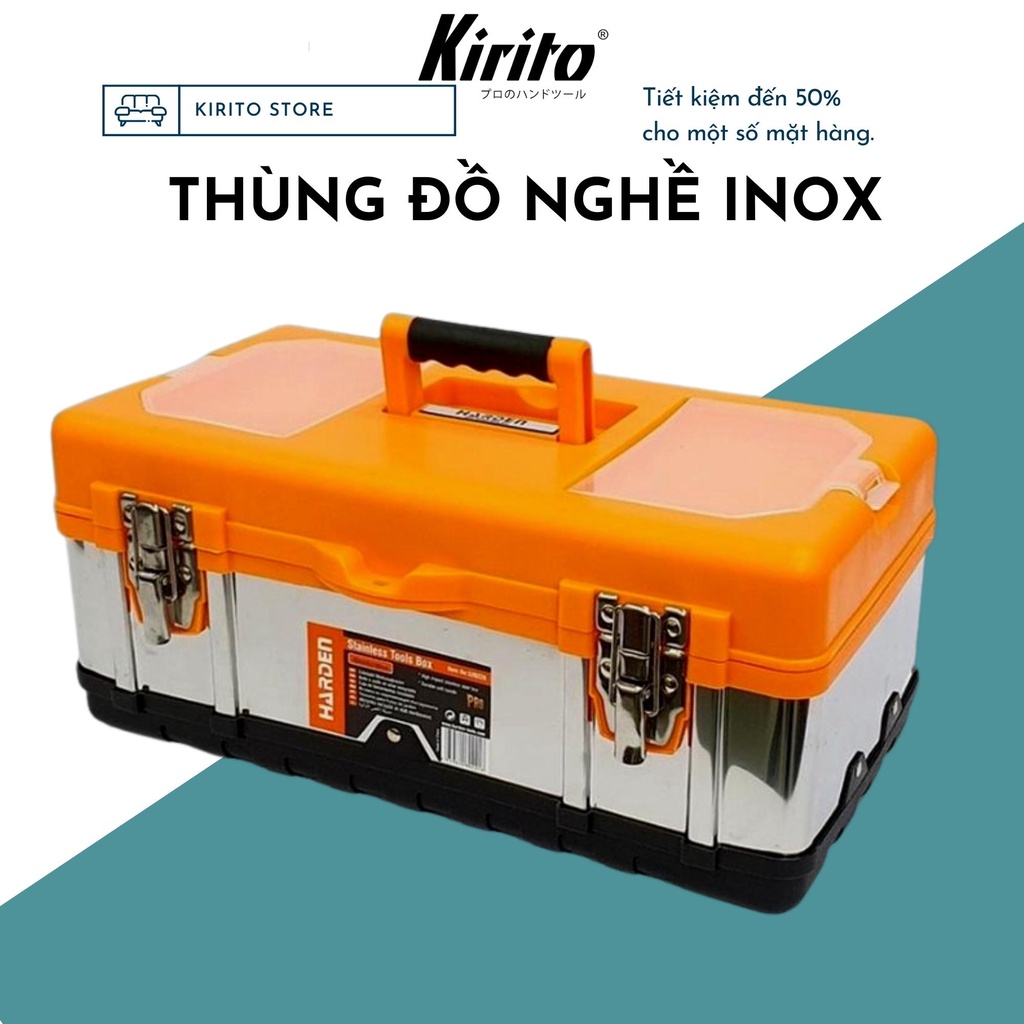 Hộp đựng dụng cụ , đồ nghề đa năng HARDEN thân inox chắc chắn KIRITO SHOP