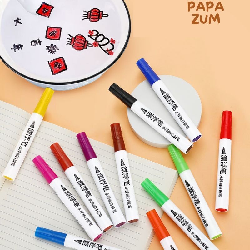 Bút nước ma thuật vẽ hình trôi nổi trên nước theo phương pháp montessori cho trẻ em PAPAZUM D4.047
