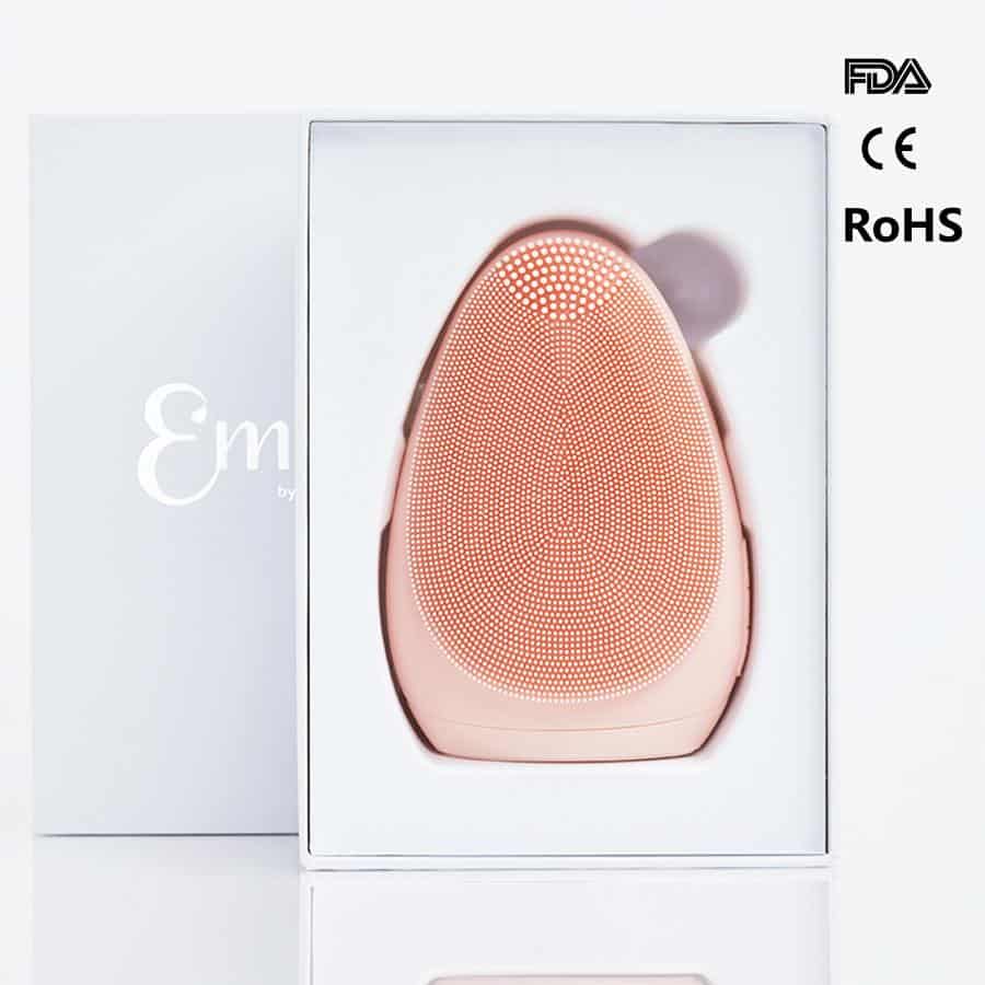 Máy Rửa Mặt Emmié Premium Facial Cleansing Brush thiết kế vi mô thoáng khí, 7 chế độ rung cho mọi loại da