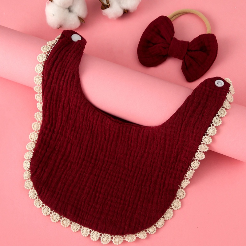 Set 2 Yếm Ăn Co Dãn Xinh Xắn Cho Bé Gái