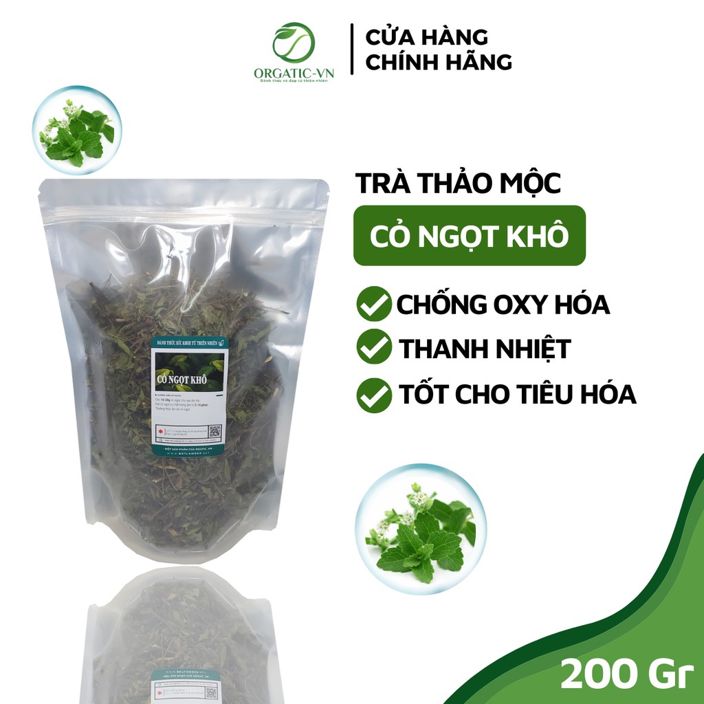 Cỏ ngọt sấy khô gói 200Gr