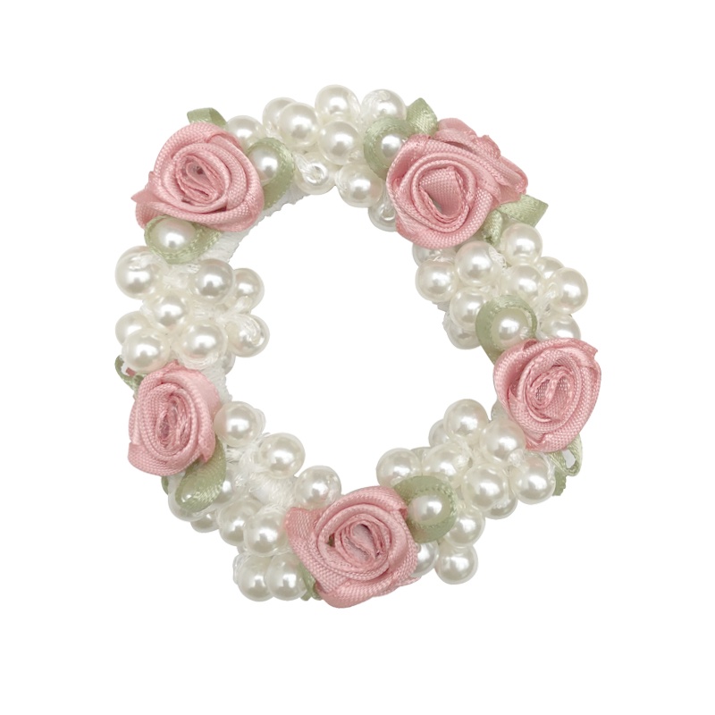 Dây Buộc Tóc Đa Năng Họa Tiết Hoa Hồng Xinh Xắn Cho Nữ