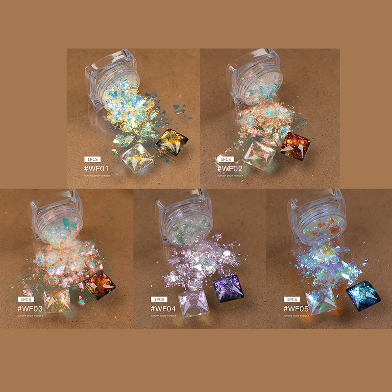 Hộp kim tuyến lấp lánh UR SUGAR dùng trang trí móng tay nghệ thuật sành điệu