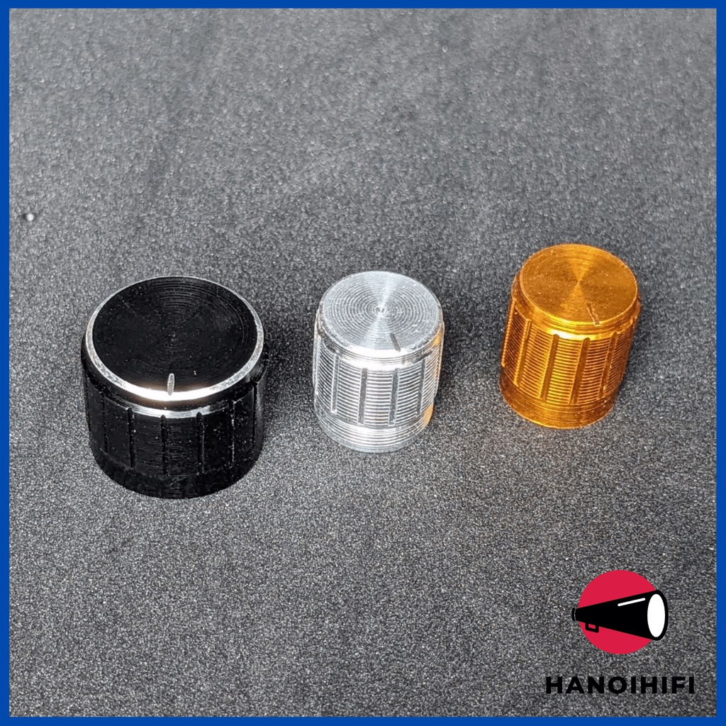 Núm triết áp kim loại 3 màu vàng, bạc, đen cao cấp cho âm ly, loa,đàn, diy sáng tạo, hàng cao cấp